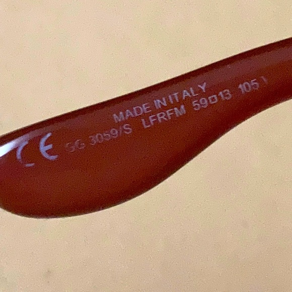 Auth GUCCI Polarized Burgundy Tortoiseshell Acetate Sunglasses #CE GG 3059/S - Picture 9 of 10